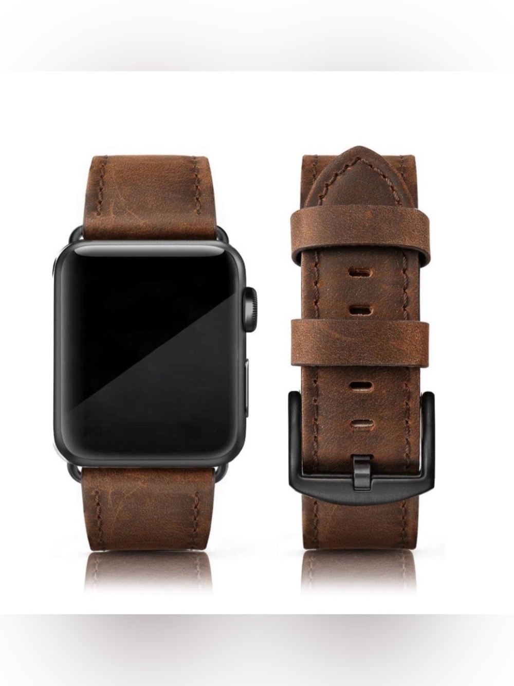 Smartwatch Band Genuine Leather Men’s - BROWN